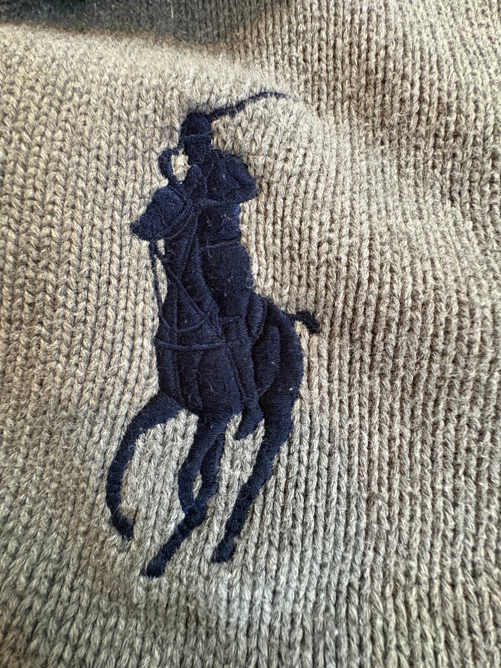 Polo Ralph Lauren Half Zip Strickpullover Vintage XL