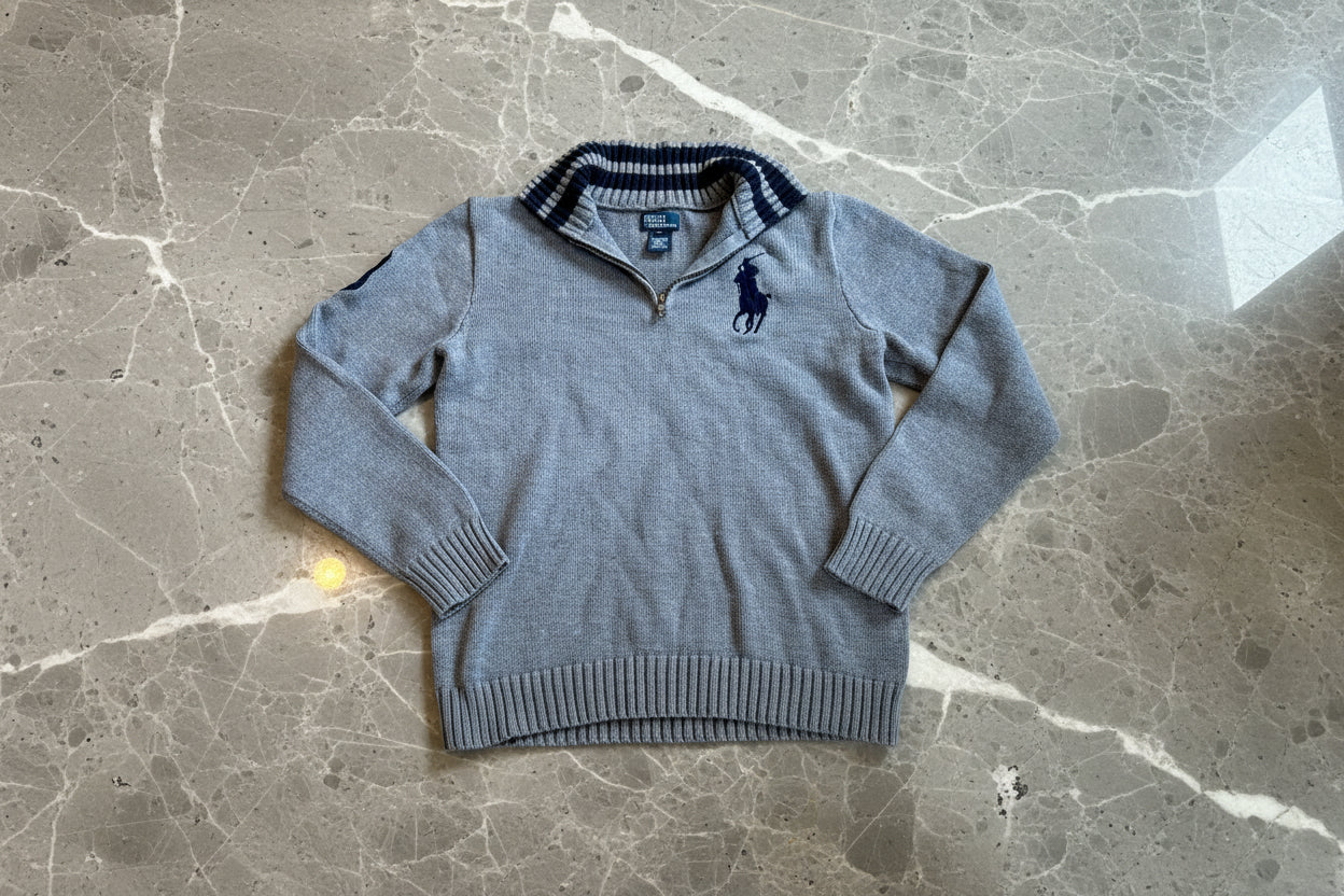 Polo Ralph Lauren Half Zip Strickpullover Vintage XL