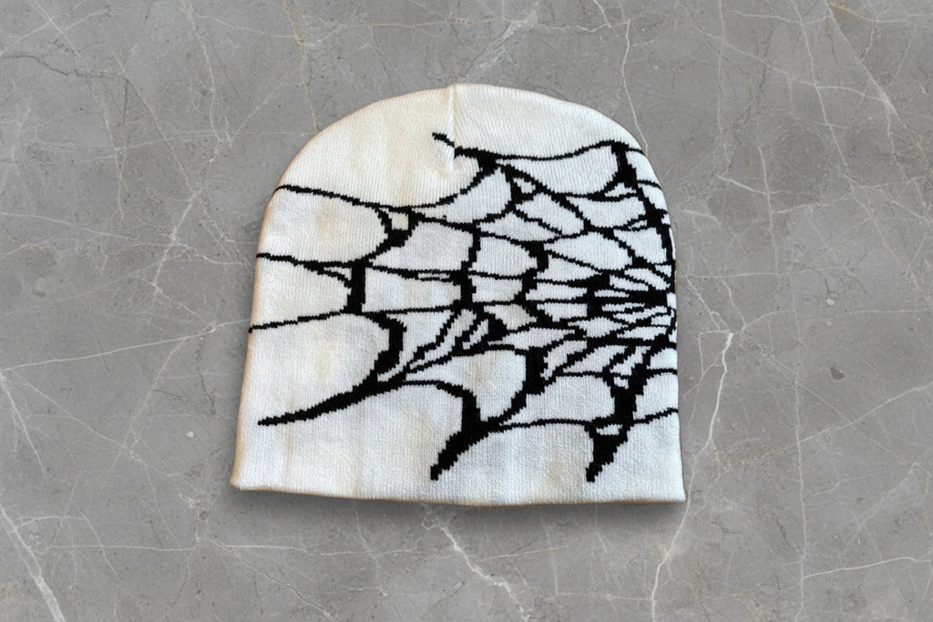 Spaida Beanie Vintage Mütze Streetwear Schwarz