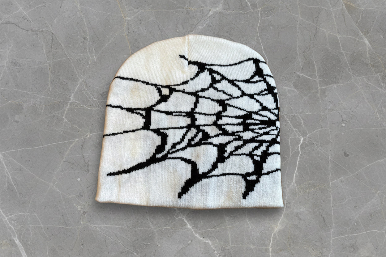 Spaida Beanie Vintage Mütze Streetwear Schwarz