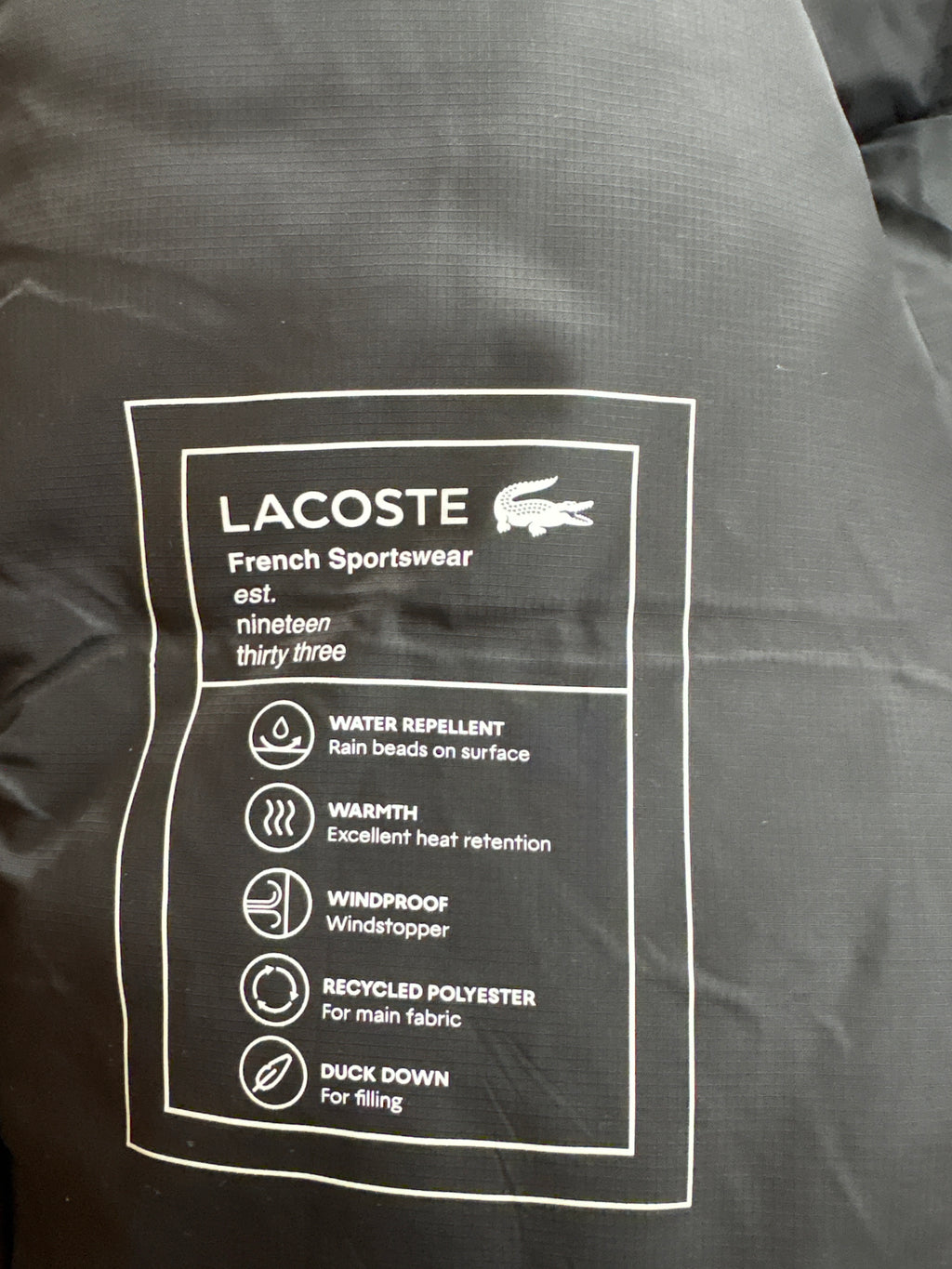 Lacoste Puffer Jacke (M)