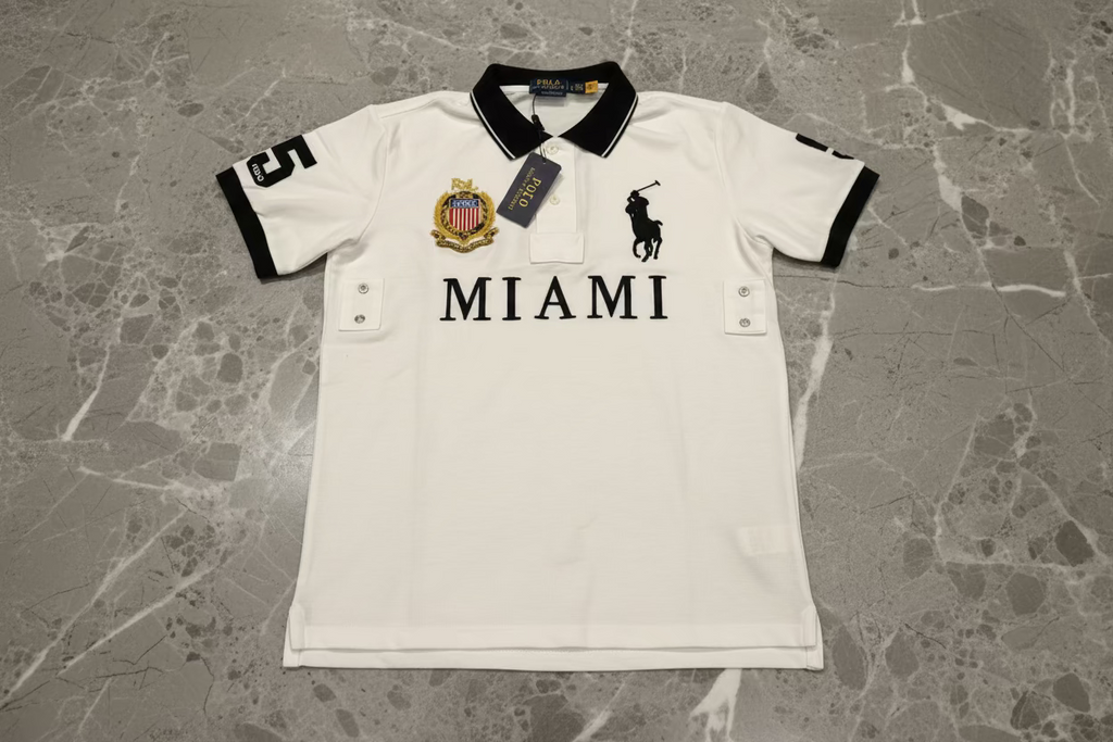 Polo Ralph Lauren Miami Hemd Vintage Designer Größe M