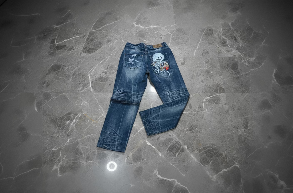 Japan Style Vintage Denim Jeans