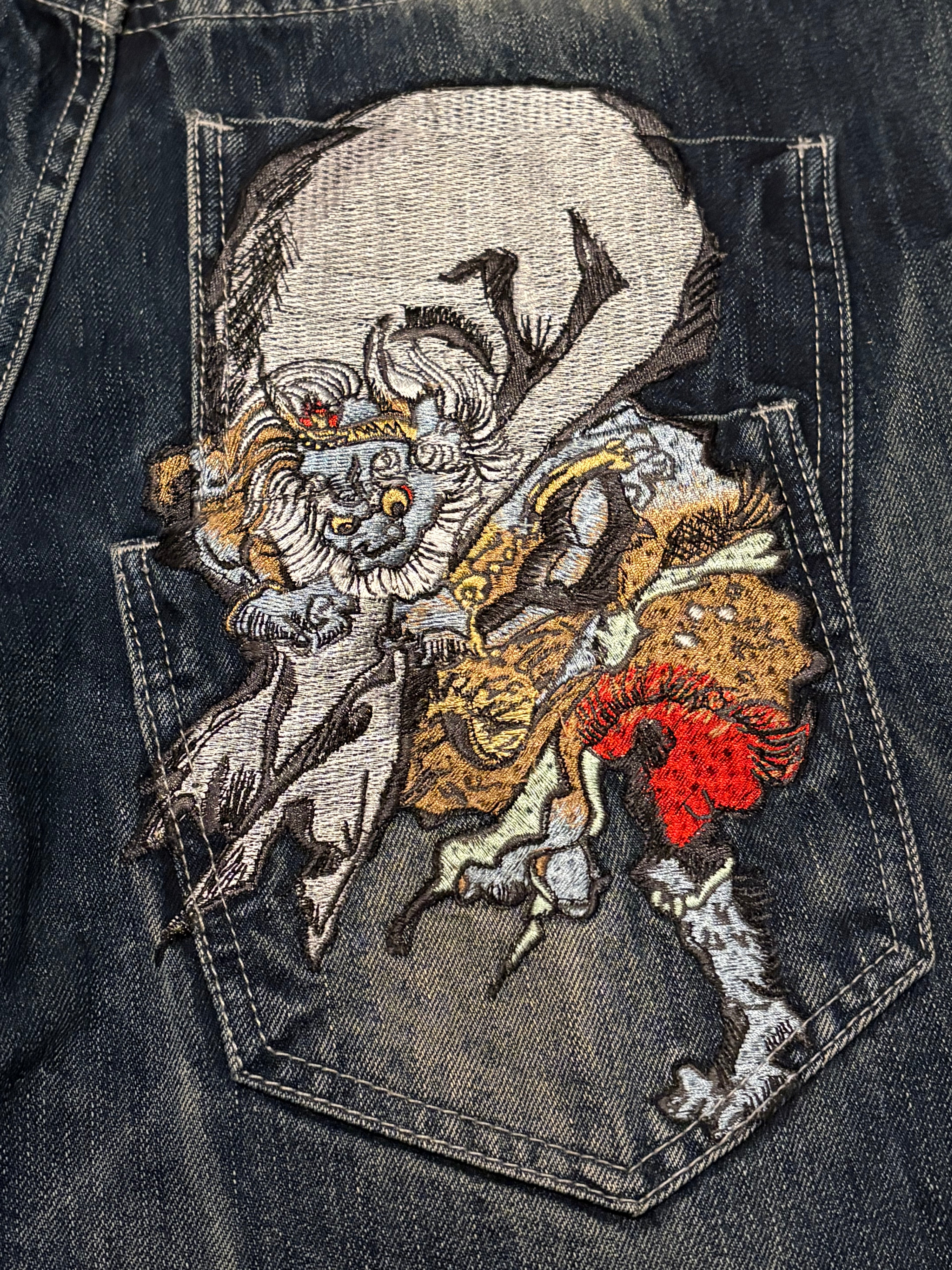 Japan Style Vintage Denim Jeans