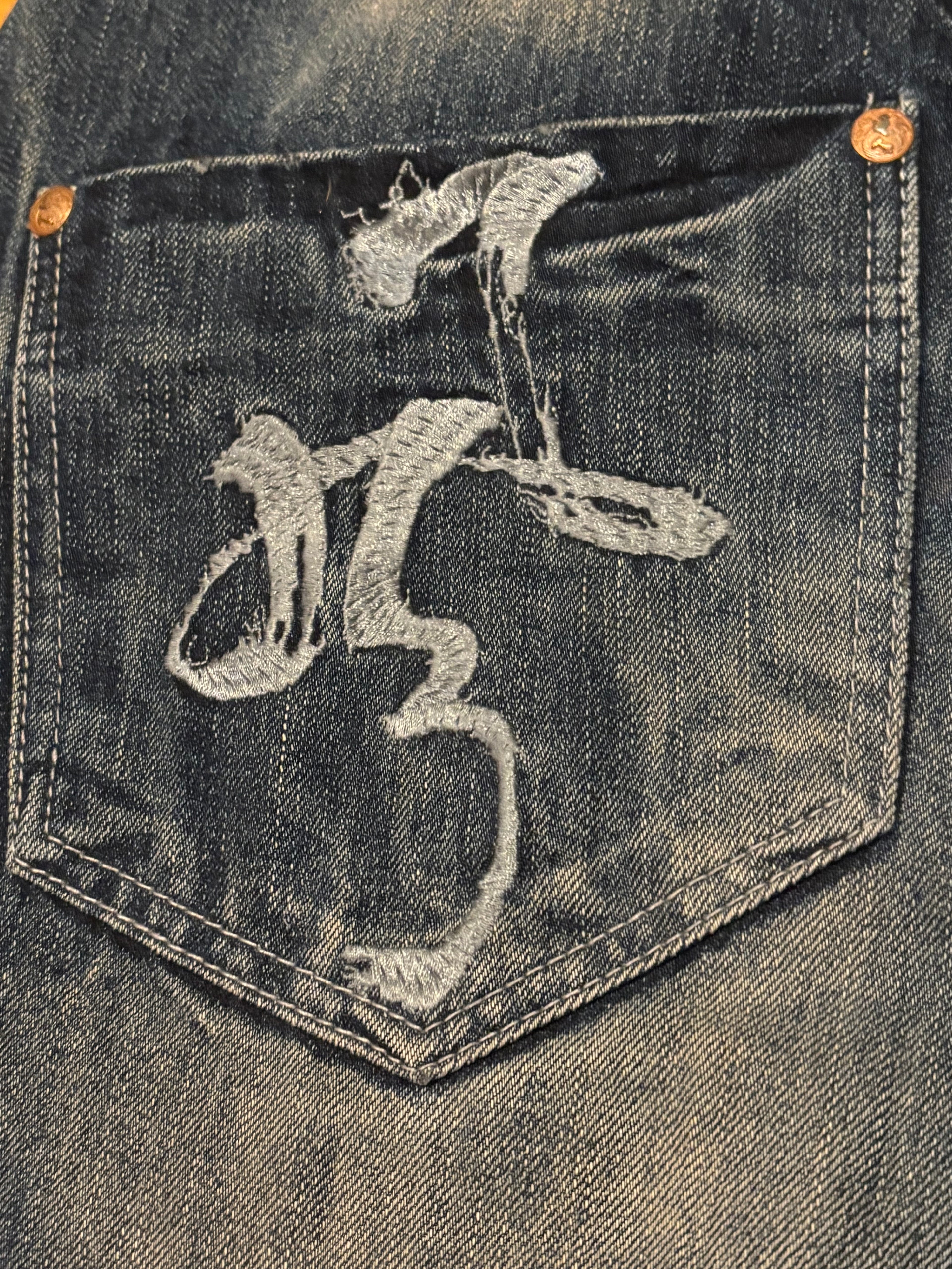 Japan Style Vintage Denim Jeans